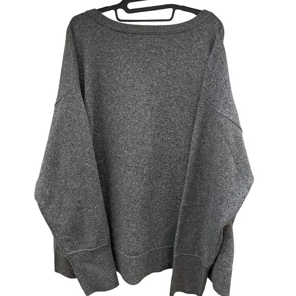 ☁️ NWT Lucky Brand Lightweight Heather Gray Pullover Sweater (XL) - Picture 5 of 6